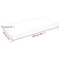 vidaXL Tablero mesa madera tratada borde vivo marrón 100x50x(2-4) cm vidaXL Tablero mesa madera tratada borde vivo marrón 100x50x(2-4) cm