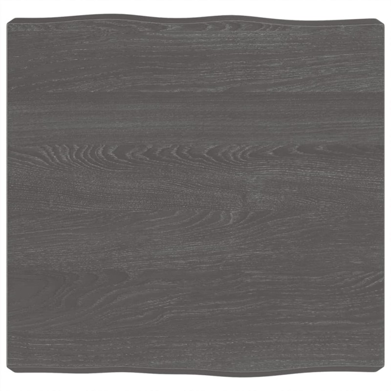 vidaXL Tablero mesa madera tratada borde vivo marrón 40x40x(2-6) cm vidaXL Tablero mesa madera tratada borde vivo marrón 40x40x(2-6) cm