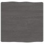 vidaXL Tablero mesa madera tratada borde vivo marrón 40x40x(2-6) cm vidaXL Tablero mesa madera tratada borde vivo marrón 40x40x(2-6) cm