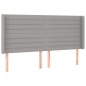 vidaXL Cabecero con LED de tela gris claro 183x16x118/128 cm vidaXL Cabecero con LED de tela gris claro 183x16x118/128 cm