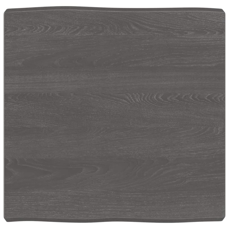 vidaXL Tablero mesa madera tratada borde vivo marrón 60x60x(2-6) cm vidaXL Tablero mesa madera tratada borde vivo marrón 60x60x(2-6) cm