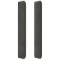 vidaXL Cabecero con LED de terciopelo gris oscuro 183x16x118/128 cm vidaXL Cabecero con LED de terciopelo gris oscuro 183x16x118/128 cm