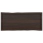vidaXL Tablero mesa madera tratada borde vivo marrón 100x40x(2-6) cm vidaXL Tablero mesa madera tratada borde vivo marrón 100x40x(2-6) cm