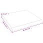 vidaXL Tablero mesa madera tratada borde vivo marrón 60x60x(2-6) cm vidaXL Tablero mesa madera tratada borde vivo marrón 60x60x(2-6) cm