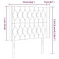vidaXL Cabecero con LED de tela azul 93x16x118/128 cm vidaXL Cabecero con LED de tela azul 93x16x118/128 cm