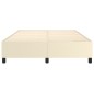 vidaXL Estructura de cama box spring cuero sintético crema 140x200 cm vidaXL Estructura de cama box spring cuero sintético crema 140x200 cm