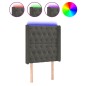 vidaXL Cabecero con LED de terciopelo gris oscuro 83x16x118/128 cm vidaXL Cabecero con LED de terciopelo gris oscuro 83x16x118/128 cm