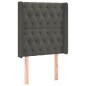 vidaXL Cabecero con LED de terciopelo gris oscuro 83x16x118/128 cm vidaXL Cabecero con LED de terciopelo gris oscuro 83x16x118/128 cm