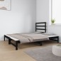 vidaXL Sofá cama extraíble madera maciza de pino negro 2x(90x190) cm vidaXL Sofá cama extraíble madera maciza de pino negro 2x(90x190) cm