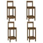 vidaXL Set de bar 5 piezas madera maciza de pino marrón miel vidaXL Set de bar 5 piezas madera maciza de pino marrón miel