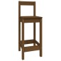 vidaXL Set de bar 5 piezas madera maciza de pino marrón miel vidaXL Set de bar 5 piezas madera maciza de pino marrón miel