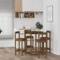vidaXL Set de bar 5 piezas madera maciza de pino marrón miel vidaXL Set de bar 5 piezas madera maciza de pino marrón miel