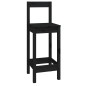 vidaXL Set de bar 9 piezas madera maciza de pino negro vidaXL Set de bar 9 piezas madera maciza de pino negro