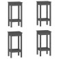 vidaXL Set de bar 5 piezas madera maciza de pino gris vidaXL Set de bar 5 piezas madera maciza de pino gris
