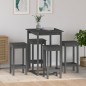 vidaXL Set de bar 5 piezas madera maciza de pino gris vidaXL Set de bar 5 piezas madera maciza de pino gris