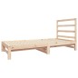 vidaXL Sofá cama extraíble madera maciza de pino 2x(90x190) cm