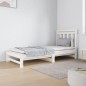 vidaXL Sofá cama extraíble madera maciza de pino blanco 2x(90x190) cm vidaXL Sofá cama extraíble madera maciza de pino blanco 2x(90x190) cm