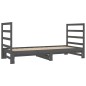 vidaXL Sofá cama extraíble madera maciza de pino gris 2x(90x190) cm vidaXL Sofá cama extraíble madera maciza de pino gris 2x(90x190) cm
