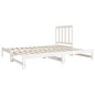 vidaXL Sofá cama extraíble madera maciza de pino blanco 2x(90x190) cm vidaXL Sofá cama extraíble madera maciza de pino blanco 2x(90x190) cm