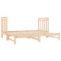 vidaXL Sofá cama extraíble madera maciza de pino 2x(90x190) cm vidaXL Sofá cama extraíble madera maciza de pino 2x(90x190) cm