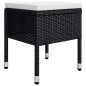 vidaXL Juego de comedor de jardín de 5 piezas negro vidaXL Juego de comedor de jardín de 5 piezas negro