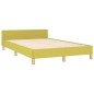 vidaXL Estructura de cama con cabecero de tela verde 120x200 cm vidaXL Estructura de cama con cabecero de tela verde 120x200 cm