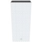 vidaXL Macetero con interior extraíble PP ratán blanco 21/49 L vidaXL Macetero con interior extraíble PP ratán blanco 21/49 L