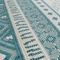 vidaXL Alfombra de exterior verde agua y blanca reversible 100x200 cm vidaXL Alfombra de exterior verde agua y blanca reversible 100x200 cm