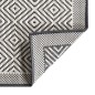 vidaXL Alfombra de exterior gris y blanca 80x250 cm diseño reversible vidaXL Alfombra de exterior gris y blanca 80x250 cm diseño reversible