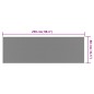 vidaXL Alfombra de exterior gris y blanca 80x250 cm diseño reversible vidaXL Alfombra de exterior gris y blanca 80x250 cm diseño reversible