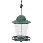 vidaXL Comederos para pájaros 3 uds verde oscuro 13x13x17 cm vidaXL Comederos para pájaros 3 uds verde oscuro 13x13x17 cm