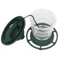 vidaXL Comederos para pájaros 3 uds verde oscuro 13x13x17 cm vidaXL Comederos para pájaros 3 uds verde oscuro 13x13x17 cm