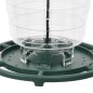vidaXL Comederos para pájaros 3 uds verde oscuro 13x13x17 cm vidaXL Comederos para pájaros 3 uds verde oscuro 13x13x17 cm