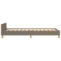 vidaXL Estructura de cama con cabecero de tela gris taupe 80x200 cm vidaXL Estructura de cama con cabecero de tela gris taupe 80x200 cm