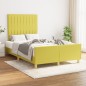 vidaXL Estructura de cama con cabecero de tela verde 120x200 cm vidaXL Estructura de cama con cabecero de tela verde 120x200 cm