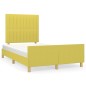vidaXL Estructura de cama con cabecero de tela verde 120x200 cm vidaXL Estructura de cama con cabecero de tela verde 120x200 cm