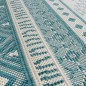 vidaXL Alfombra de exterior gris y verde agua reversible 80x150 cm vidaXL Alfombra de exterior gris y verde agua reversible 80x150 cm