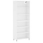 vidaXL Aparador alto madera de ingeniería blanco 69,5x32,5x180 cm vidaXL Aparador alto madera de ingeniería blanco 69,5x32,5x180 cm