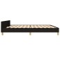 vidaXL Estructura de cama con cabecero de tela negro 200x200 cm vidaXL Estructura de cama con cabecero de tela negro 200x200 cm