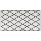 vidaXL Alfombra de exterior gris y blanca reversible 80x150 cm vidaXL Alfombra de exterior gris y blanca reversible 80x150 cm