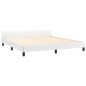 vidaXL Estructura de cama cabecero cuero sintético blanco 160x200 cm vidaXL Estructura de cama cabecero cuero sintético blanco 160x200 cm