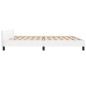 vidaXL Estructura de cama cabecero cuero sintético blanco 200x200 cm vidaXL Estructura de cama cabecero cuero sintético blanco 200x200 cm