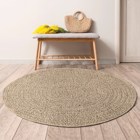 vidaXL Alfombra con aspecto de yute interior y exterior 120 cm