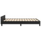 vidaXL Estructura de cama con cabecero cuero sintético negro 120x200cm vidaXL Estructura de cama con cabecero cuero sintético negro 120x200cm