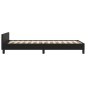 vidaXL Estructura de cama con cabecero cuero sintético negro 90x200 cm vidaXL Estructura de cama con cabecero cuero sintético negro 90x200 cm