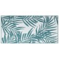 vidaXL Alfombra de exterior verde agua y blanca reversible 100x200 cm vidaXL Alfombra de exterior verde agua y blanca reversible 100x200 cm