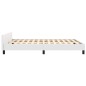 vidaXL Estructura de cama cabecero cuero sintético blanco 140x190 cm vidaXL Estructura de cama cabecero cuero sintético blanco 140x190 cm