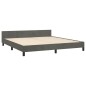 vidaXL Estructura cama con cabecero terciopelo gris oscuro 160x200 cm vidaXL Estructura cama con cabecero terciopelo gris oscuro 160x200 cm