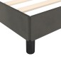 vidaXL Estructura de cama con cabecero terciopelo gris oscuro 90x190cm vidaXL Estructura de cama con cabecero terciopelo gris oscuro 90x190cm