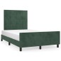 vidaXL Estructura cama con cabecero terciopelo verde oscuro 120x200 cm vidaXL Estructura cama con cabecero terciopelo verde oscuro 120x200 cm